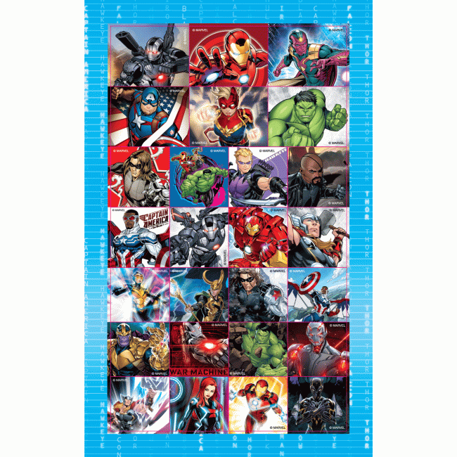AVENGERS COLOURING SET ชุดระบายสี The Avengers are Here! + สีไม้และสติ๊กเกอร์โฮโลแกรม